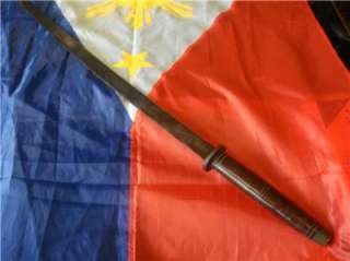 WWII Historical Filipino Guerrilla Sword Inscribe Philippines c.1940s