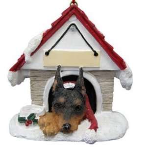  Min Pin in Doghouse Christmas Ornament: Home & Kitchen