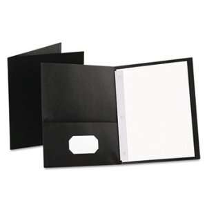  Paper Twin Pocket Portfolio, Tang Clips, Letter, 1/2 