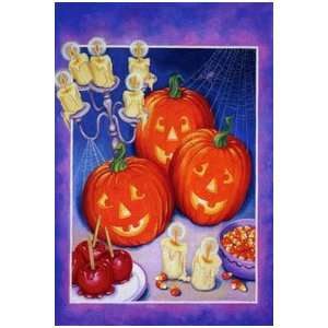  Party Pumpkin Trio Flag 28x40 Patio, Lawn & Garden