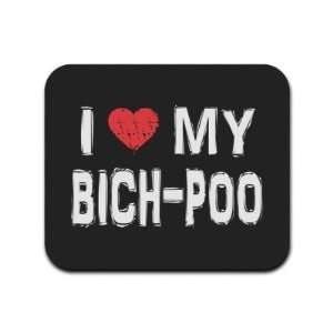  I Love My Bich Poo Mousepad Mouse Pad: Computers 