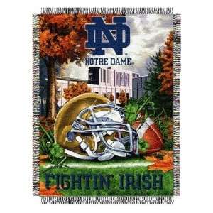   Fighting Irish 48x60 Woven Tapestry Throw Blanket: Sports & Outdoors