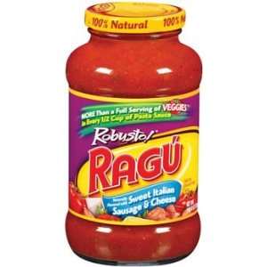 Ragu Robusto Sweet Italian Sausage & Cheese Spaghetti Sauce 24 oz 