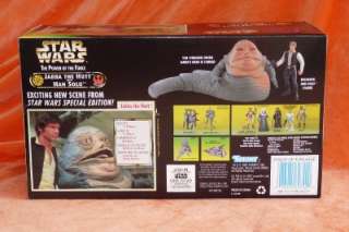 1997 STAR WARS JABBA THE HUTT & HAN SOLO THE POWER OF THE FORCE NIB 