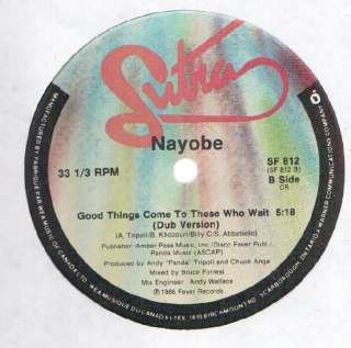 Nayobe: Good Things Come To Those Who Wait 12 VG+/VG++  