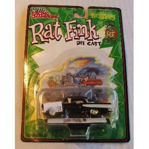  Rat Fink Ed Big Daddy Roth Die Cast 1957 Black Chevy 