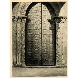 1927 Monreale Sicily Cathedral Door Norman Architecture   Original 