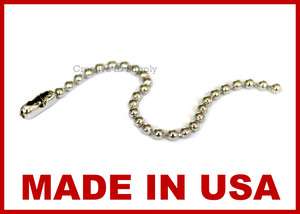   NICKEL PLATED KEYCHAIN BALL CHAIN 2.4MM BEAD SILVER FREE SHIP  