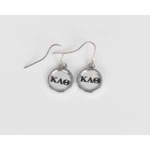  Kappa Alpha Theta Sorority Button Hook Earrings: Jewelry