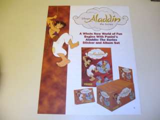 Ad sheet Disneys ALADDIN, THE SERIES Stickers & Albums  