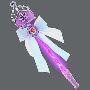  Light Up Little Mermaid Ariel Wand or Crown or Set  