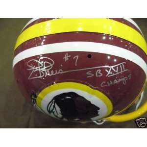  JOE THEISMAN REDSKINS Authentic Autographed Helmet: Sports 