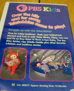PBS Kids Teletubbies BEDTIME STORIES AND LULLABIES VHS VIDEO 
