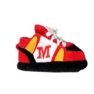   Feet MAR03P Maryland Terrapins Baby Slipper in Red / White / Yellow