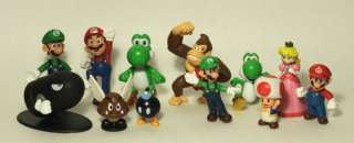 Super Mario Brothers   12 pc Collectible Figure Set B  
