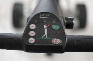 manual handle controls with 3 stage battery charge level indicator