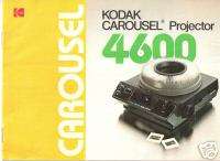 Kodak 4600 Carousel Slide Projector Instructions Manual on DVD  