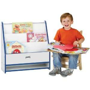  Toddler Pick A Book Stand   1 Sided   Teal   School & Play 