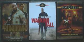 DVD Movies Featuring the ROCK Walking Tall, Scorpion King & Rundown 