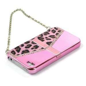  Case Star ® Pink Shiny Leopard Metal electroplate Surface 