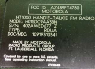   HT 1000 UHF 16 Channel 2 Way Portable Radio HT1000 H01SDC9AA3BN  