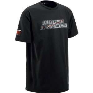 Moose Racing Spike Mens Short Sleeve Sportswear Shirt   Black / X 