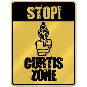  New  Stop  Curtis Zone  Parking Sign Name