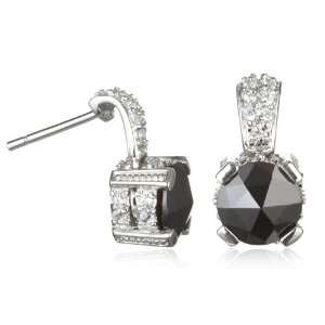  Black CZ Rose Cut Earring: CHELINE: Jewelry