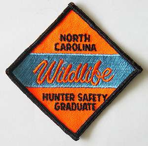North Carolina Wildlife Hunter Safety Graduate Hunting Patch *New 