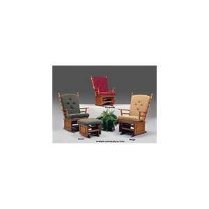  Plantation Maple Glider Rocker in Burgundy