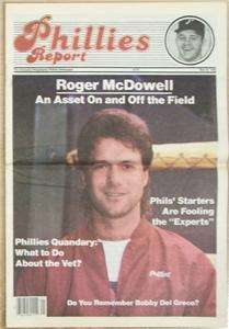 1990 PHILLIES REPORT ROGER MCDOWELL PHILLIES  
