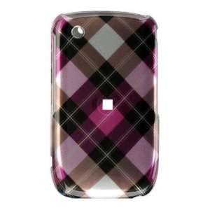   Blackberry 8520 Curve/Gemini   Cool Hot Pink Diagonal Checkers Print