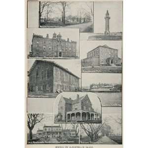  1893 Print Blackwells Island Hospital Asylum Lighthouse 