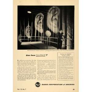  1948 Ad RCA Silent Tone Test Radio Television Recording 