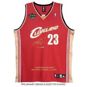 Lebron James Cleveland Cavaliers Autographed Jersey Embroidered with 