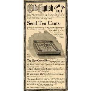  1899 Ad American Old English Curve Cut Pipe Tobacco 