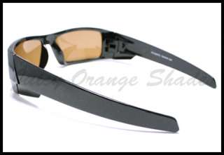 POLARIZED LENS No Glare BIKER Style Fashion Sunglasses BLACK/BROWN 