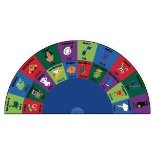  Dewey Decimal Semi Circle Rug by Carpets for Kids