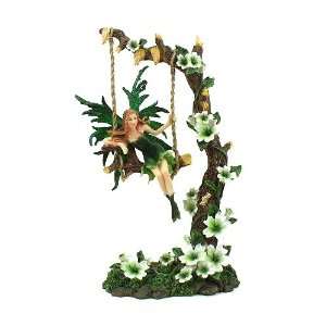  Leaf Springroot Swinging Fairy Figurine