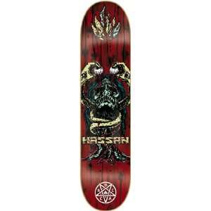  Black Label Hassan Blood & Guts Skateboard Deck   8.25 