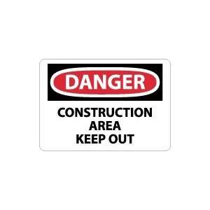   OSHA DANGER Construction Area Keep Out Safety Sign: Home Improvement
