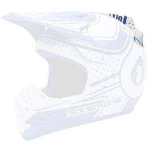   SixSixOne Fin for Flight II Helmet   White/Blue Automotive