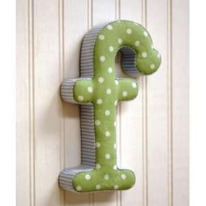  Blue and Green Fabric Wall Letter   f Baby