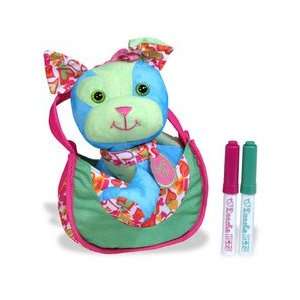  Doodle Pets: Blue Puppy in Green Purse: Toys & Games
