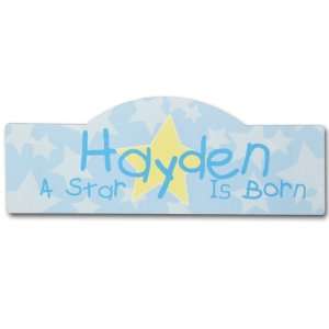  A Star is Born Baby Sign in Blue Patio, Lawn & Garden