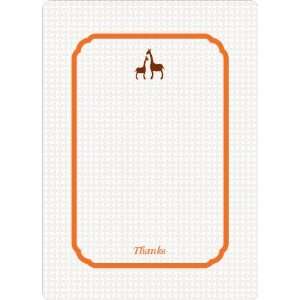  Thank You Card for Classic Giraffe Baby Shower Invitation 