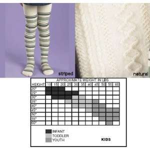  Childrens Socks Textured, Natural Youth Tights 5 9 years 