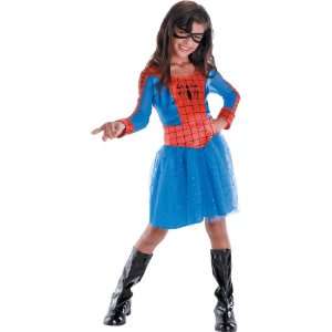  Deluxe Classic Kids Spider Girl Costume: Toys & Games