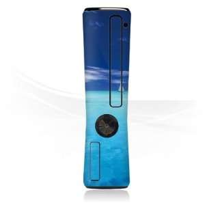  Design Skins for Microsoft Xbox 360 Slim Faceblade   Blue 