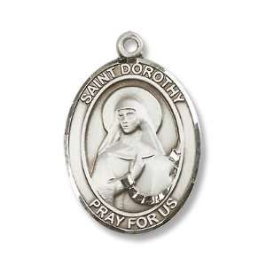   St Dorothy Pendant Patron Saint Catholic Christian Necklace: Jewelry